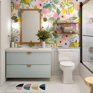 Цветная и яркая ванная комната: как преобразить санузел в Пушном - pushnoj.mebel54.com | фото
