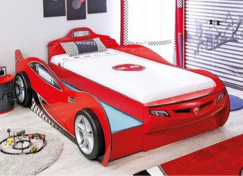 CARBED Кровать-машина Coupe с выдвижной кроватью Red 20.03.1306.00 в Пушном - pushnoj.mebel54.com | фото