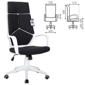 Кресло офисное BRABIX Prime EX-515 (черная ткань) в Пушном - pushnoj.mebel54.com | фото