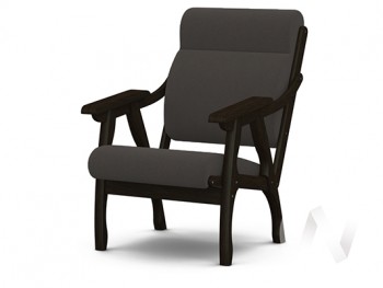 Кресло Вега-10 (венге лак/ULTRA GRAFIT) в Пушном - pushnoj.mebel54.com | фото
