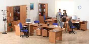 Мебель для персонала Альфа 61 Ольха в Пушном - pushnoj.mebel54.com | фото