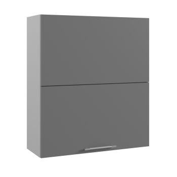 Ройс ПГПМ 800 Шкаф верхний Blum Aventos HF (Графит софт/корпус Серый) в Пушном - pushnoj.mebel54.com | фото