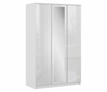 Шкаф 3-х дверный СБ-2493 Медея (Белый/Белый глянец) в Пушном - pushnoj.mebel54.com | фото