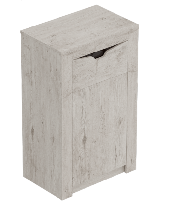 Тумба с дверцей и ящиком Соренто Дуб бонифаций/Кофе структурный матовый в Пушном - pushnoj.mebel54.com | фото